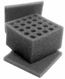 charcoal foam padding