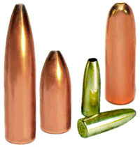 Jacketed ogive type bullets made in 3-die set