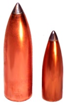 Lead tip rifle bullets