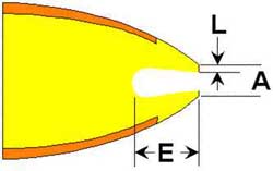 HP LT round nose bullet