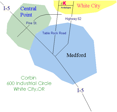 Map to Corbin die-works